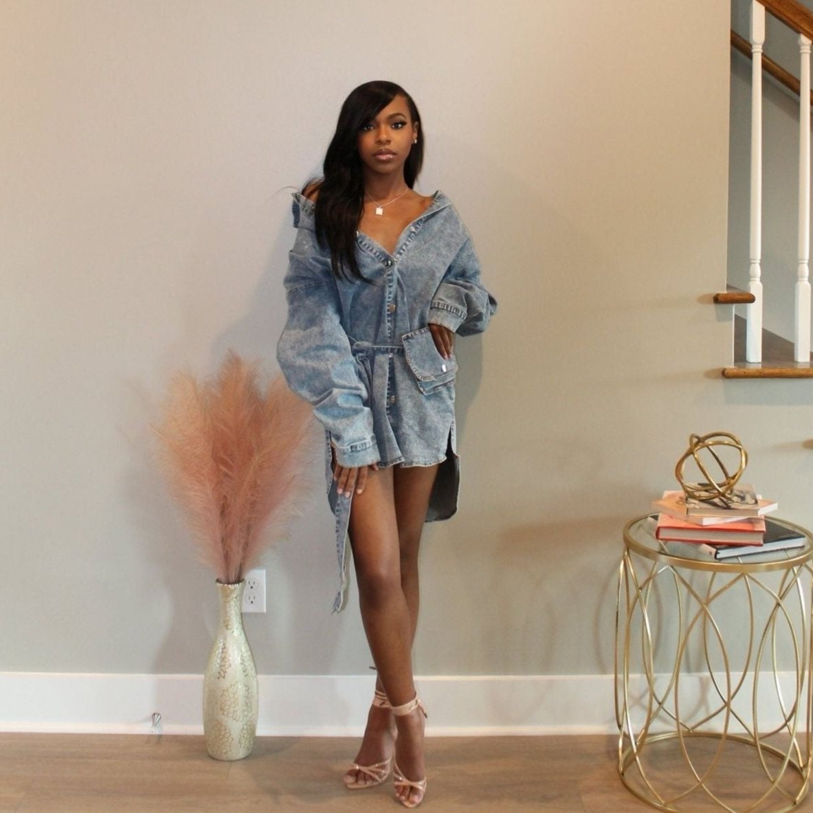 Effortless Chic Denim Dress - Calenthia's Boutique