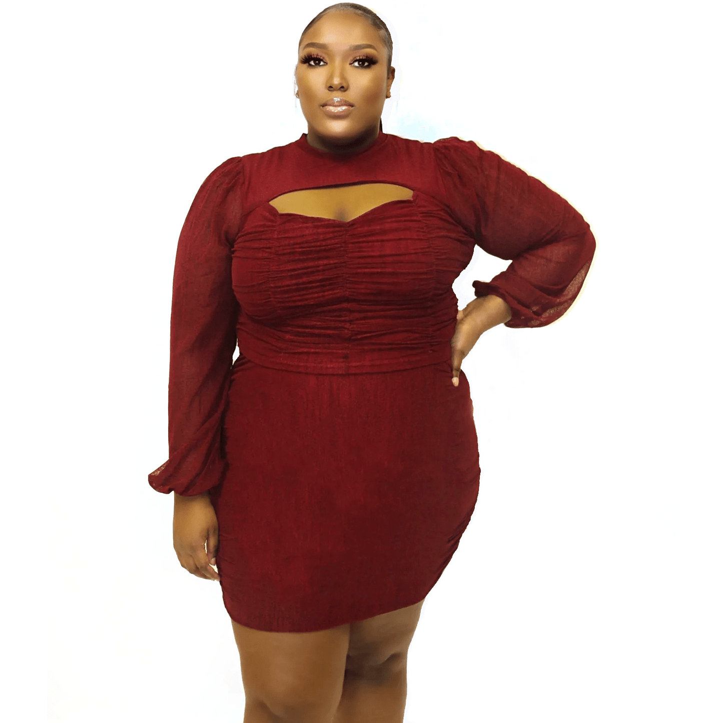 Burgundy Skirt Set - Calenthia's Boutique