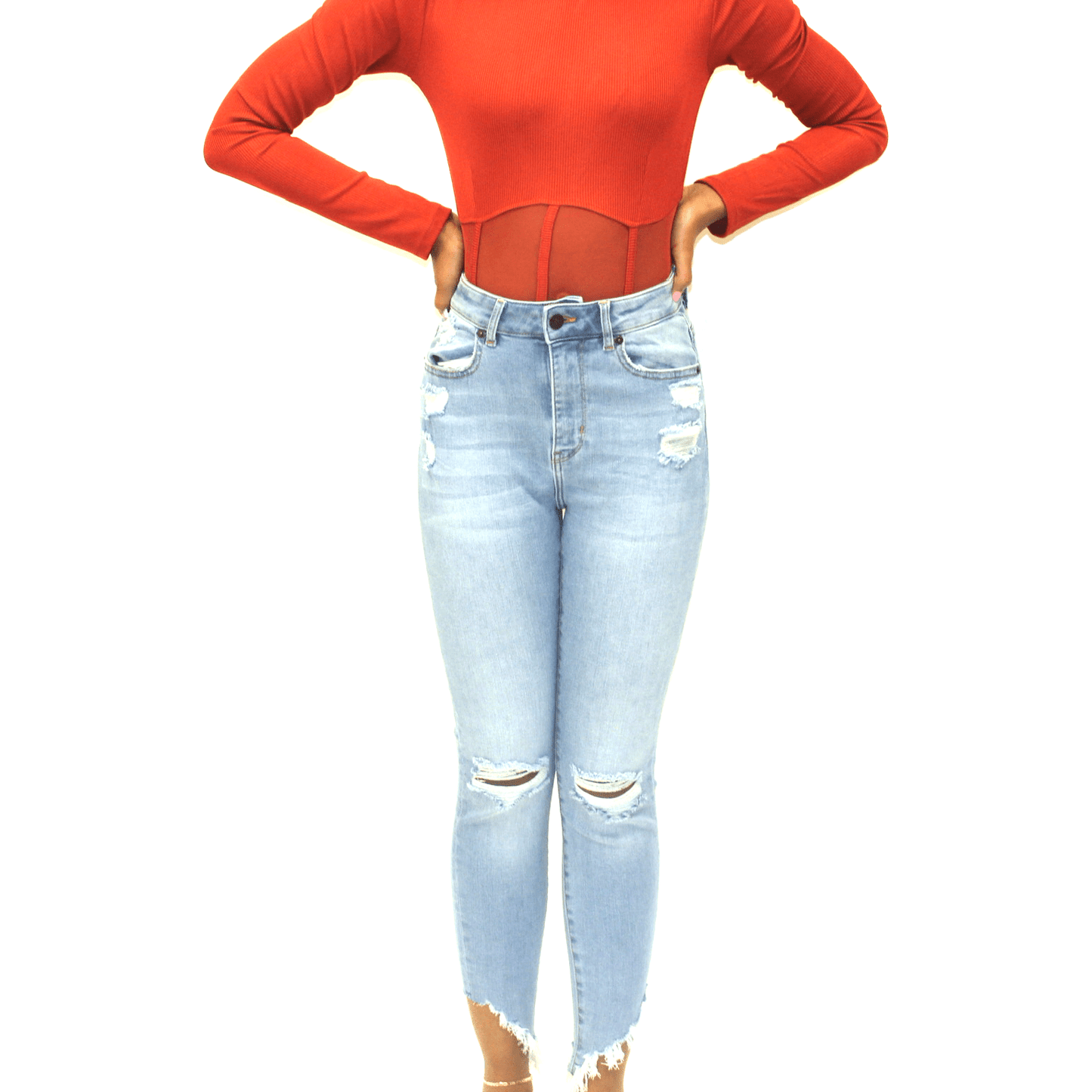 Distressed Skinny Jeans - Calenthia's Boutique