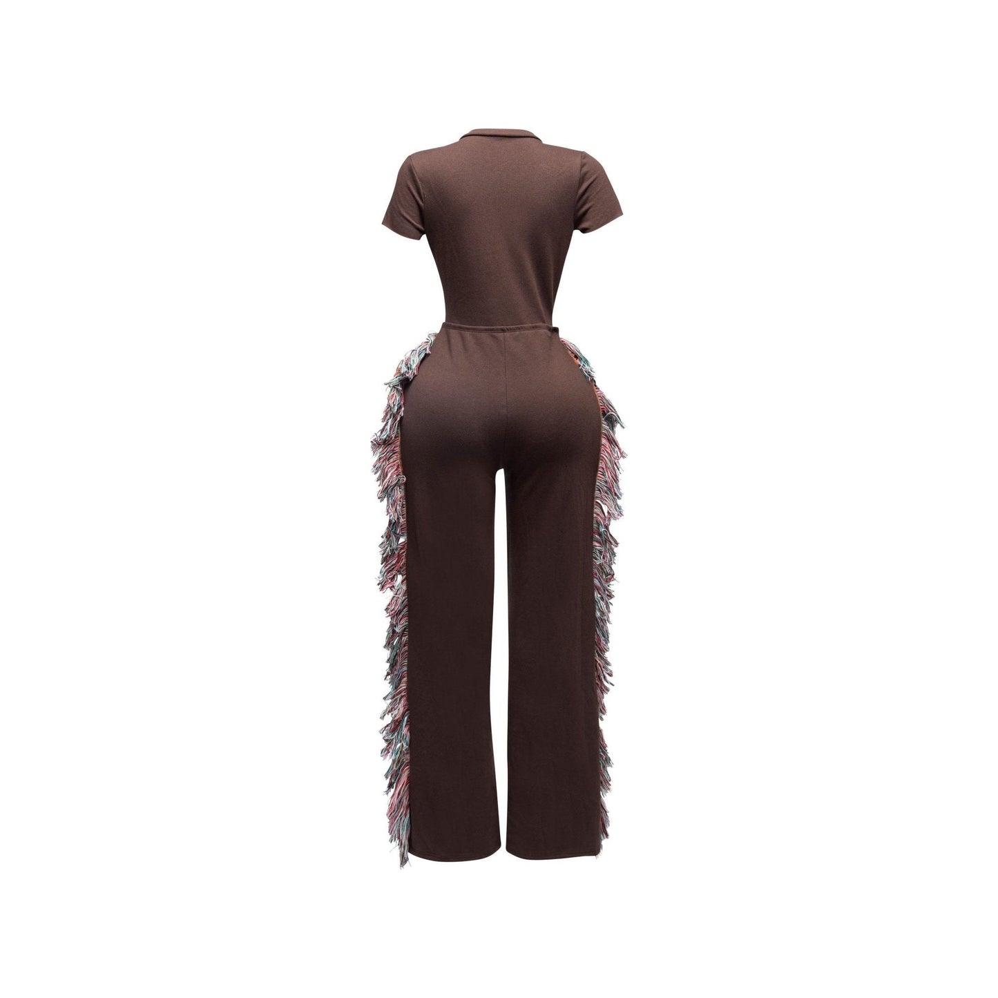 Fringe Jumpsuit - Calenthia's Boutique