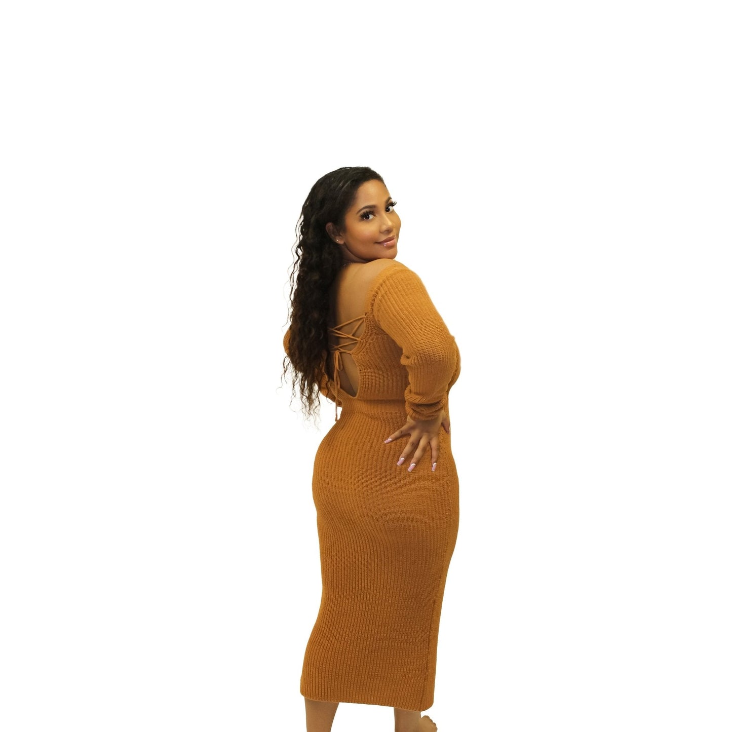 Rust Orange Dress - Calenthia's Boutique