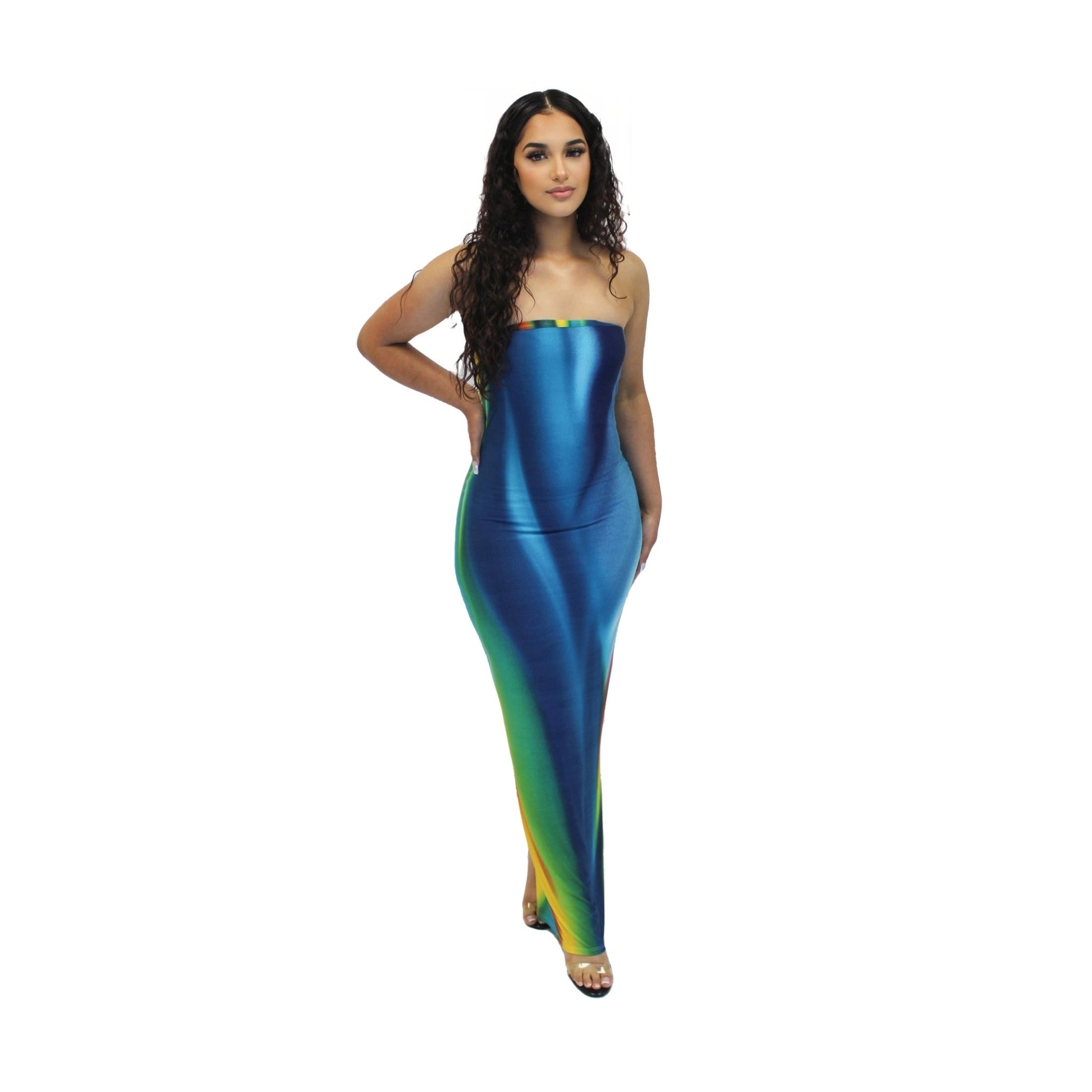 Sleeveless Gradient Dress - Calenthia's Boutique