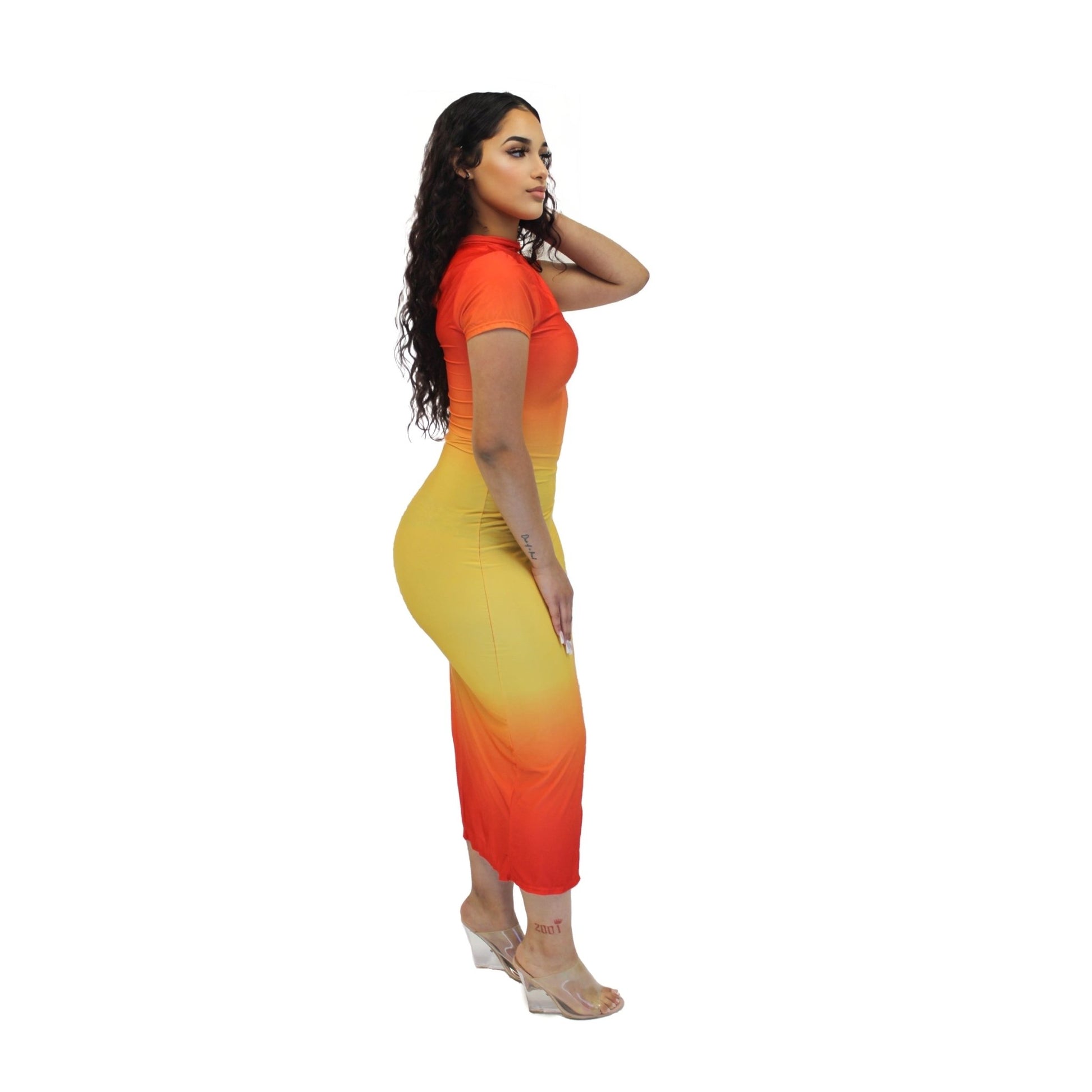 Sunrise Gradient dress - Calenthia's Boutique