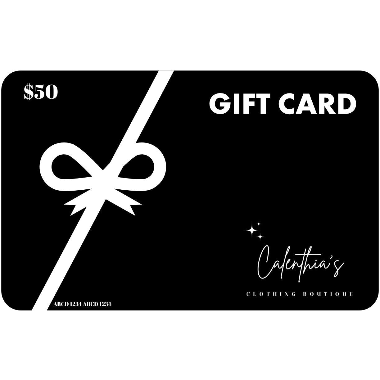 Virtual Gift Card - Calenthia's Boutique